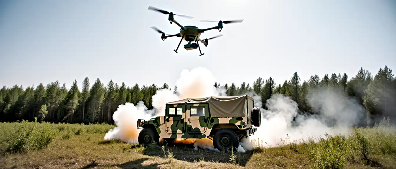 Удар с небес: российский FPV-дрон выследил и ликвидировал американский «Хамви» под Сумами