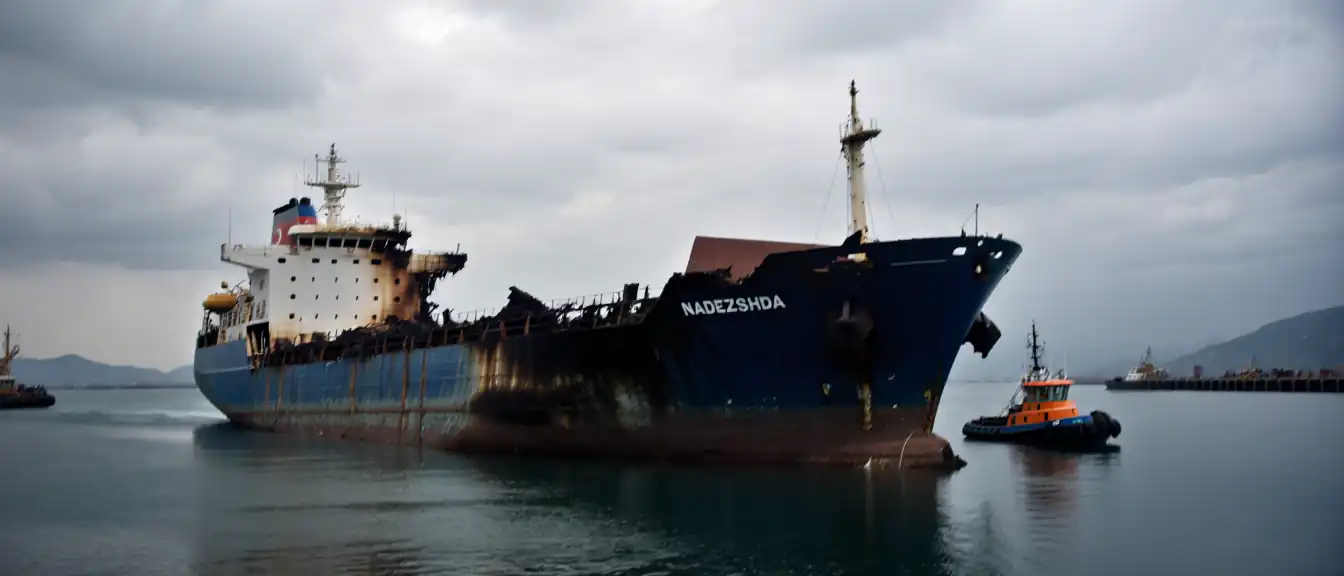 Драма в Черном море: поврежденное атакой беспилотников турецкое судно доставлено в порт Самсун