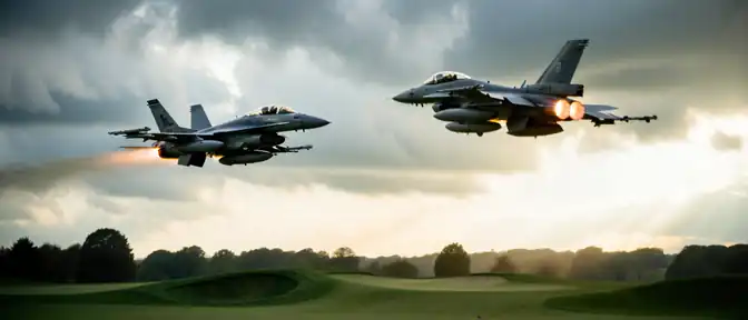 Незваные гости в небе над Бедминстером: истребители F-16 пресекли нарушение бесполетной зоны