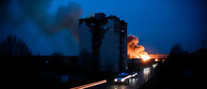 Ночной шквал дронов над Тульской областью: разрушения в жилых домах и пожар на складе Wildberries