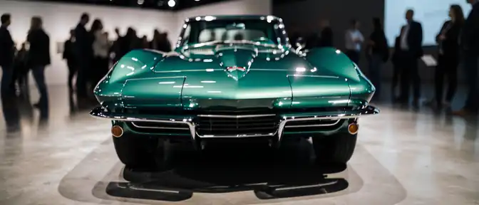 Зеленый Chevrolet Corvette 1967 года Джо Байдена стал экспонатом на автовыставке в Род-Айленде